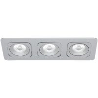 Downlight MD-125, LED, 3x6W, Silver, IP21 MALMBERGS