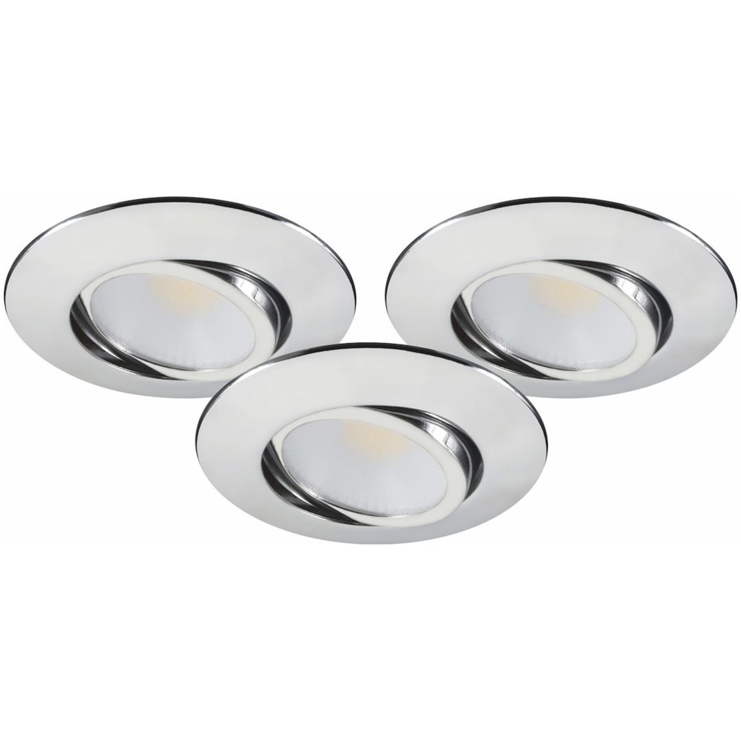 Downlight MD-230, LED, 3x5W, Krom, IP44, 3-pack MALMBERGS – bild 4