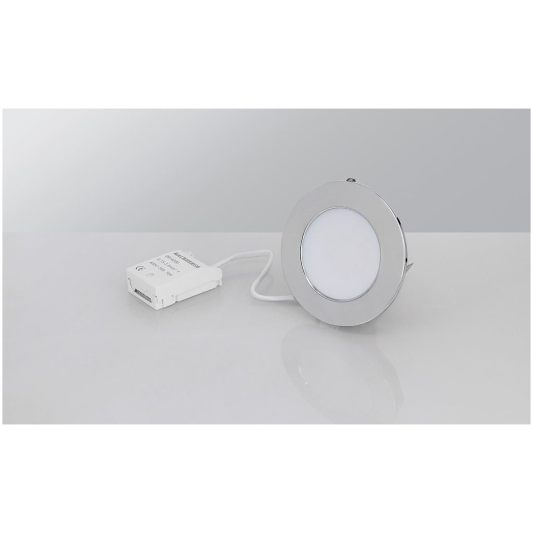 Downlight MD-232, LED, 3x10W, Krom, IP44, 3-pack MALMBERGS