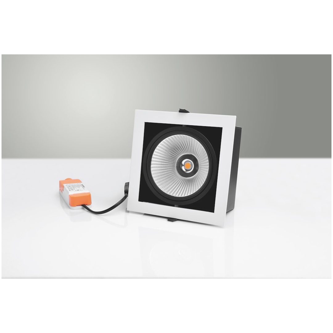 Downlight MD-251, LED, 1x10W, Vit/Svart, IP21 MALMBERGS – bild 2
