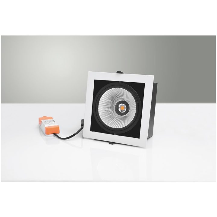 Downlight MD-251, LED, 1x10W, Vit/Svart, IP21 MALMBERGS – bild 2