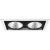 Downlight MD-251, LED, 2x10W, Vit/Svart, IP21 MALMBERGS – miniatyr 1
