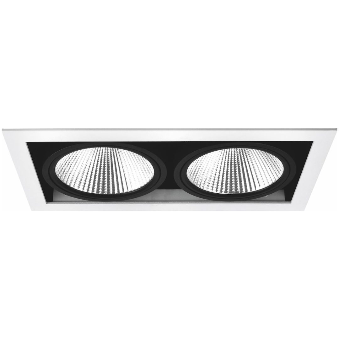Downlight MD-251, LED, 2x10W, Vit/Svart, IP21 MALMBERGS