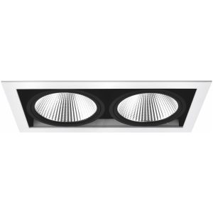 Downlight MD-251, LED, 2x10W, Vit/Svart, IP21 MALMBERGS