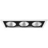 Downlight MD-251, LED, 3x10W, Vit/Svart, IP21 MALMBERGS – miniatyr 1