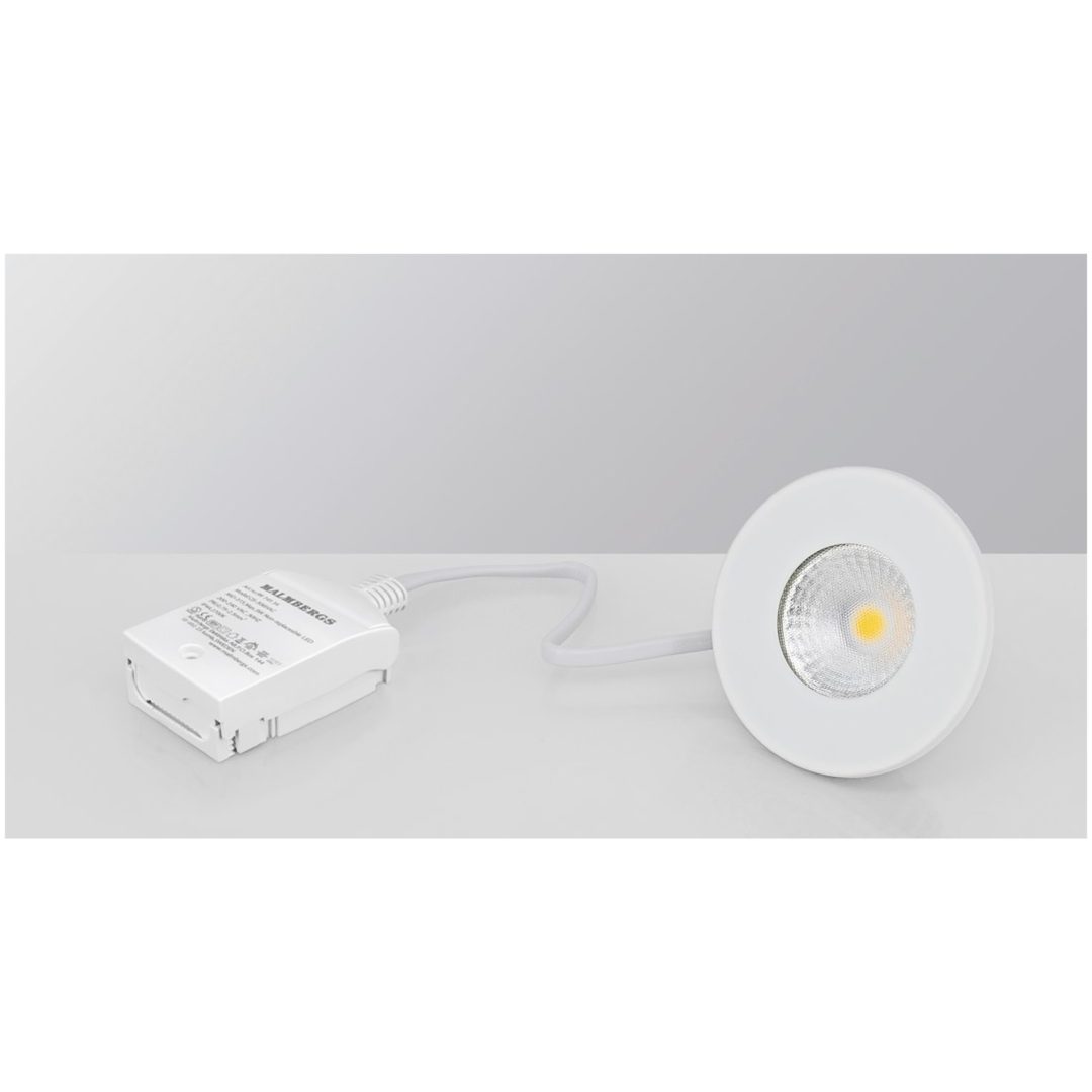 Downlight MD-315, LED, 3W, Vit, 230V, AC-CHIP MALMBERGS