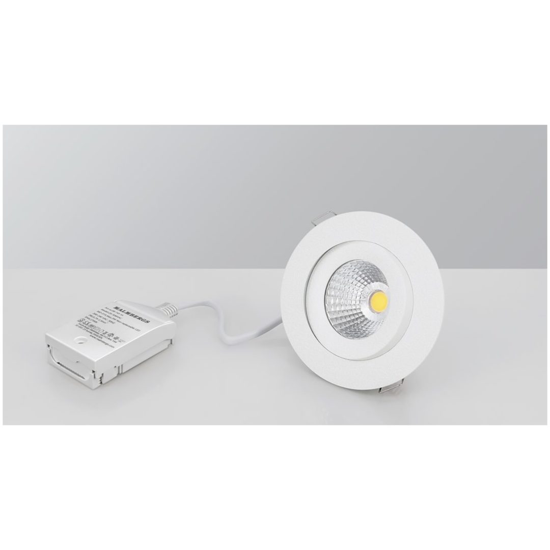 Downlight MD-360, LED, 6W, Vit, AC-Chip, 3000K, IP44 MALMBERGS – bild 2