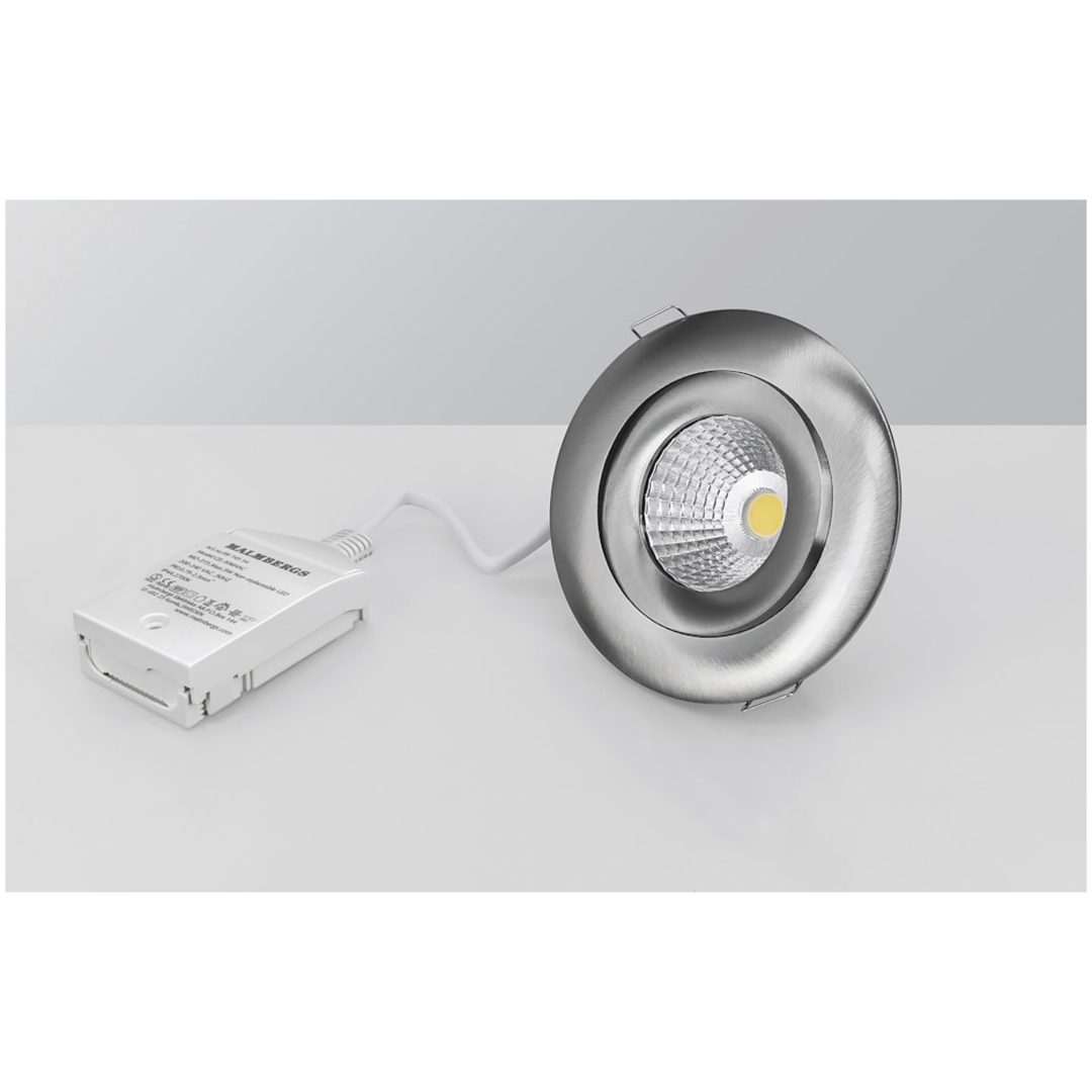 Downlight MD-360, LED, Satin, 860 lm, 230V MALMBERGS