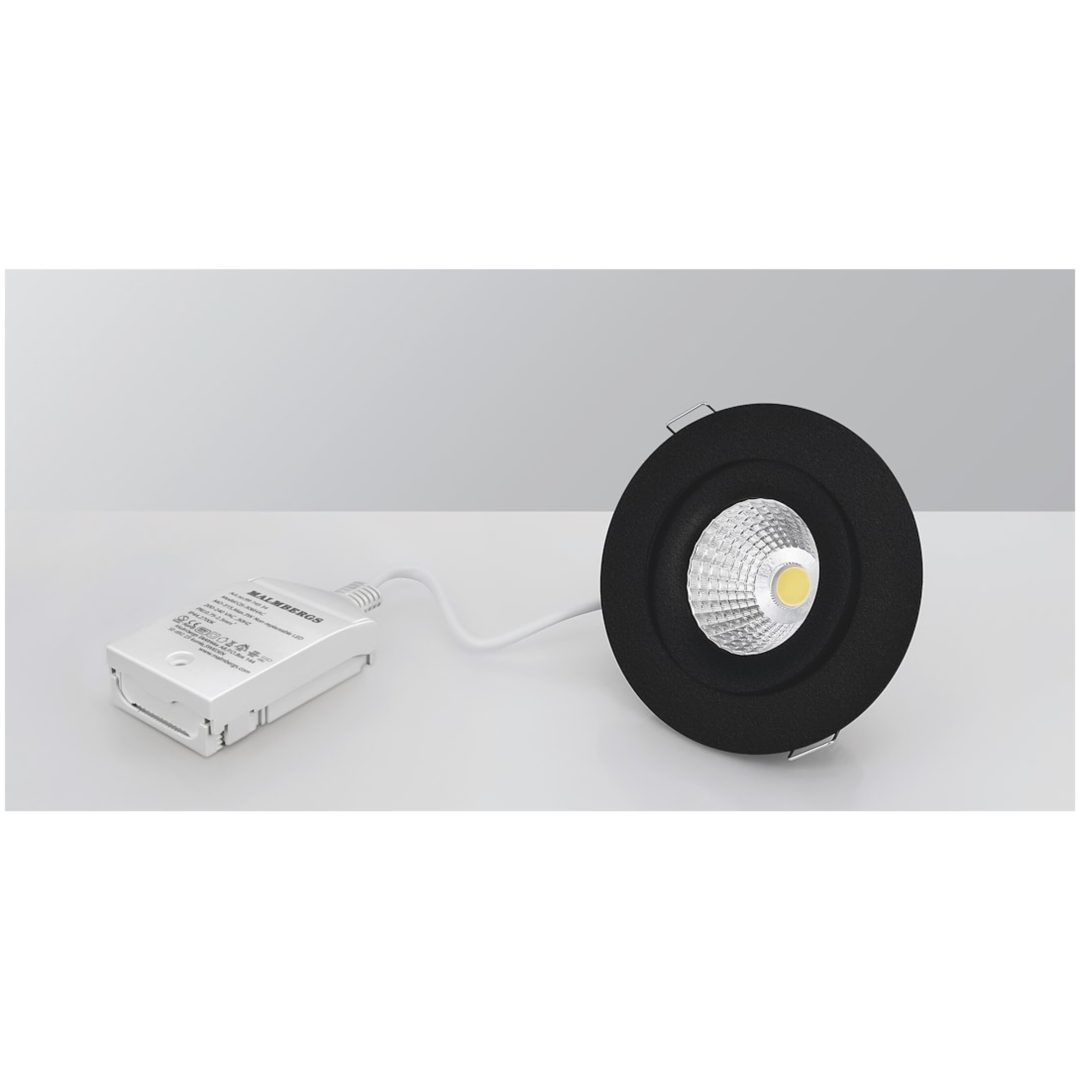 Downlight MD-360, LED, Svart, 860 lm, 230V MALMBERGS