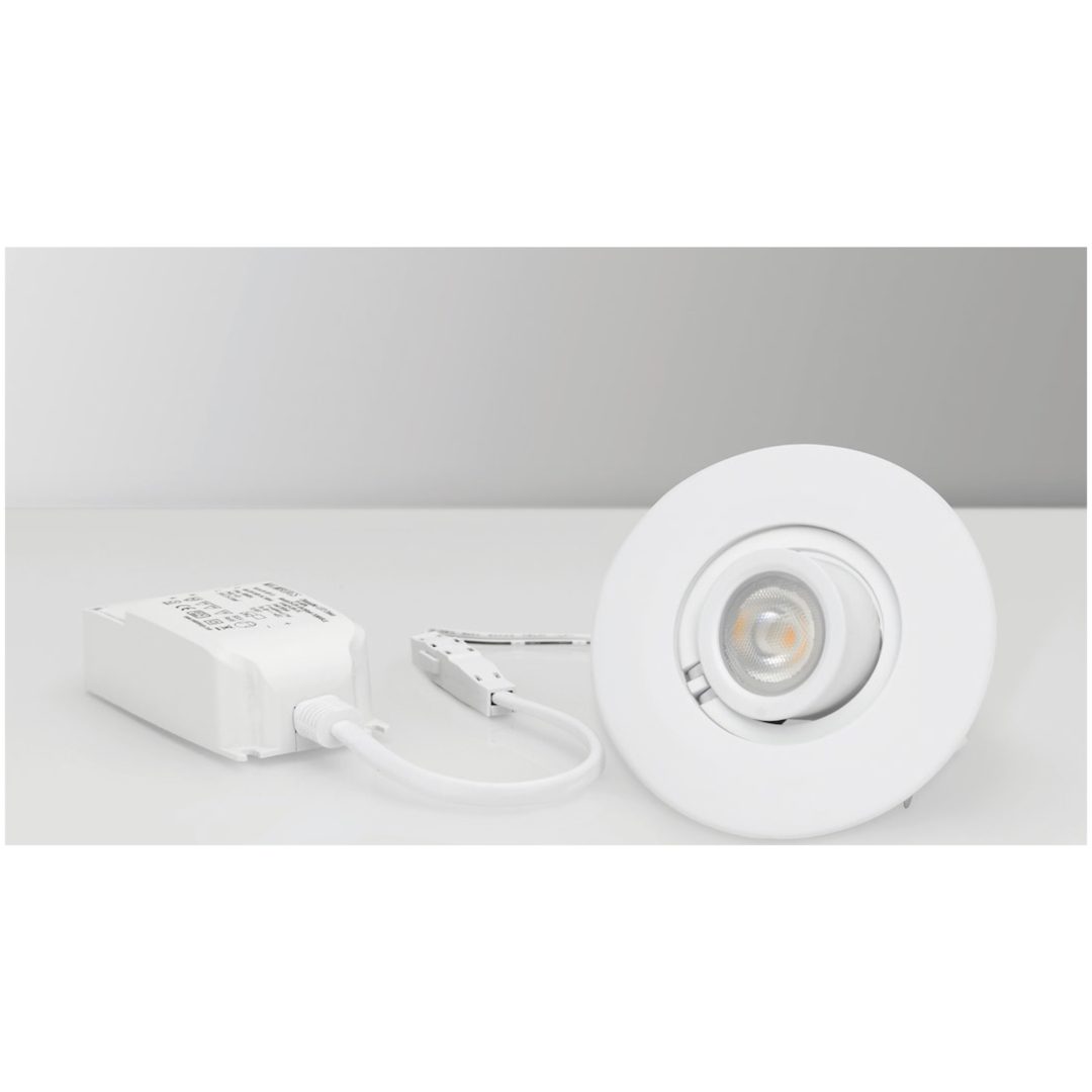 Downlight MD-760, LED, 7W, Vit, 230V, IP21 MALMBERGS