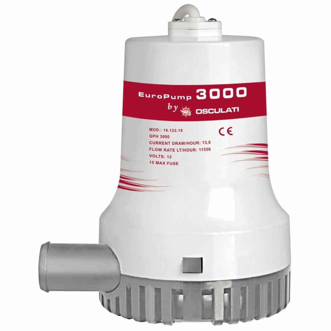 Dränkbar länspump Europump II 3000 12V CE Osculati