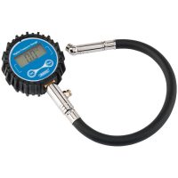 DRAPER Digital Tyre Pressure Gauge with 300mm Flexible Hose