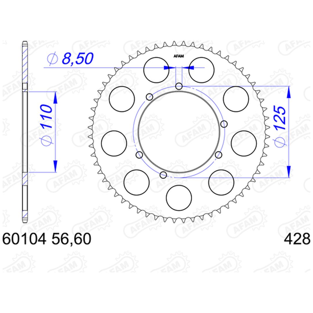 Drev Aluminium 60104 AFAM – bild 2