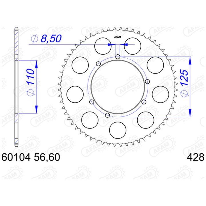 Drev Aluminium 60104 AFAM – bild 2