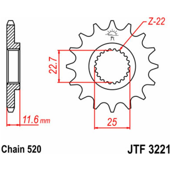 Drev Fram 520 JT SPROCKETS – bild 2