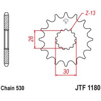Drev Fram Ljudlös Stål JT SPROCKETS