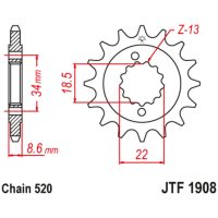Drev Fram Ljudlös Stål JT SPROCKETS