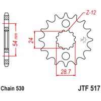 Drev Fram Ljudlös Stål JT SPROCKETS