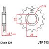 Drev Fram Ljudlös Stål JT SPROCKETS – miniatyr 2
