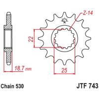 Drev Fram Ljudlös Stål JT SPROCKETS