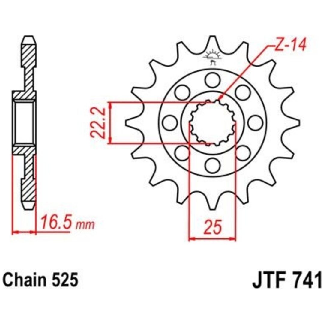 Drev Fram Ljudlös Stål JT SPROCKETS