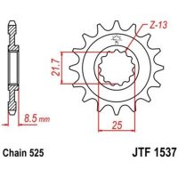 Drev Fram Ljudlös Stål JT SPROCKETS