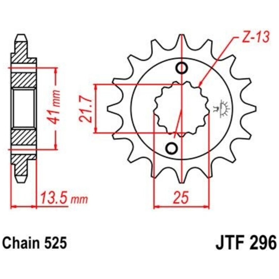 Drev Fram Ljudlös Stål JT SPROCKETS