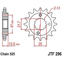 Drev Fram Ljudlös Stål JT SPROCKETS