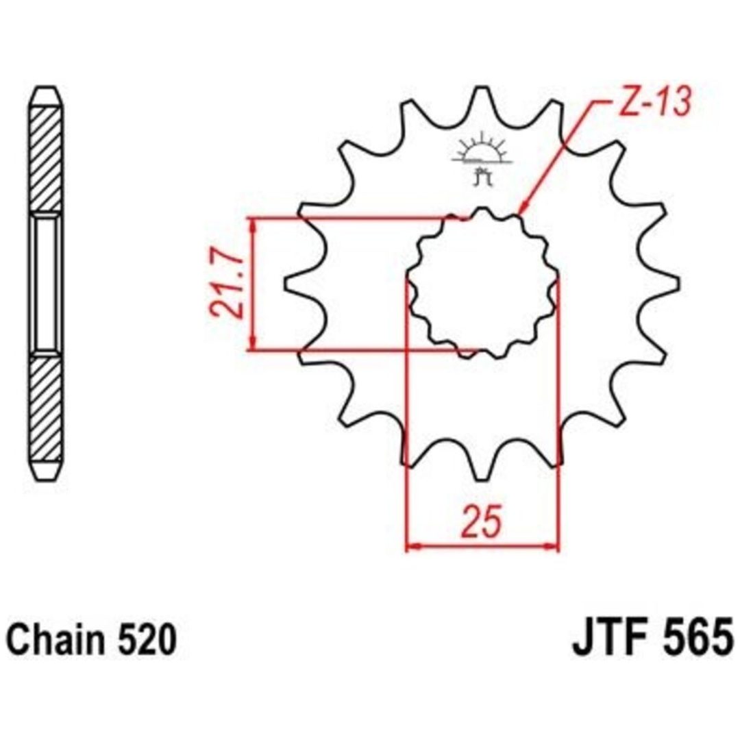 Drev Fram Ljudlös Stål JT SPROCKETS