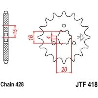 Drev Fram Standard Stål JT SPROCKETS