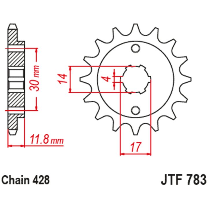 Drev Fram Standard Stål JT SPROCKETS – bild 2