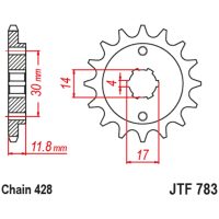 Drev Fram Standard Stål JT SPROCKETS