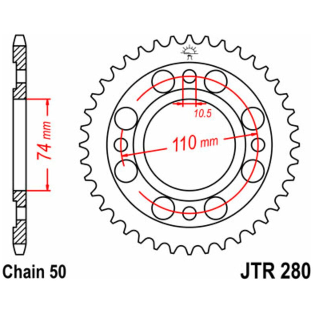 Drev Stål Standard JT SPROCKETS