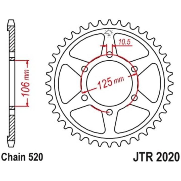 Drev Stål Standard JT SPROCKETS – bild 2