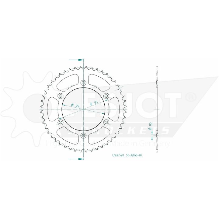 Drev Standard Bak 520 Svart ESJOT – bild 2