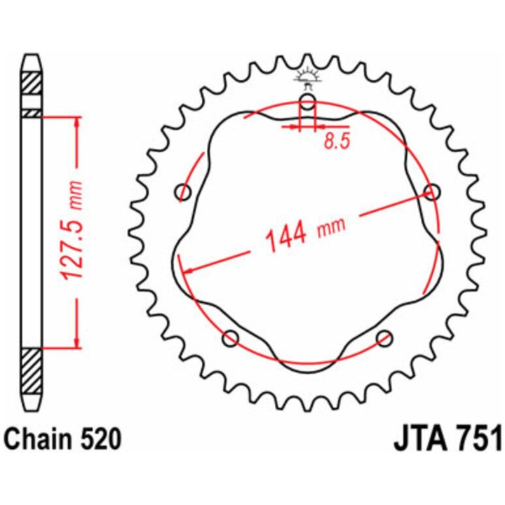 Drev Standard Stål JT SPROCKETS – bild 2
