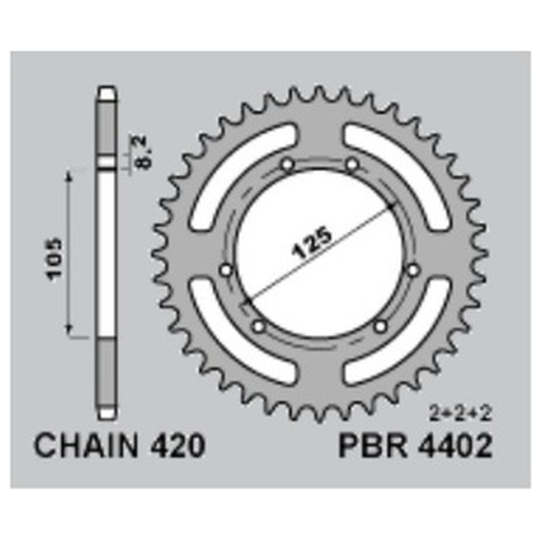 Drev Standard Stål PBR