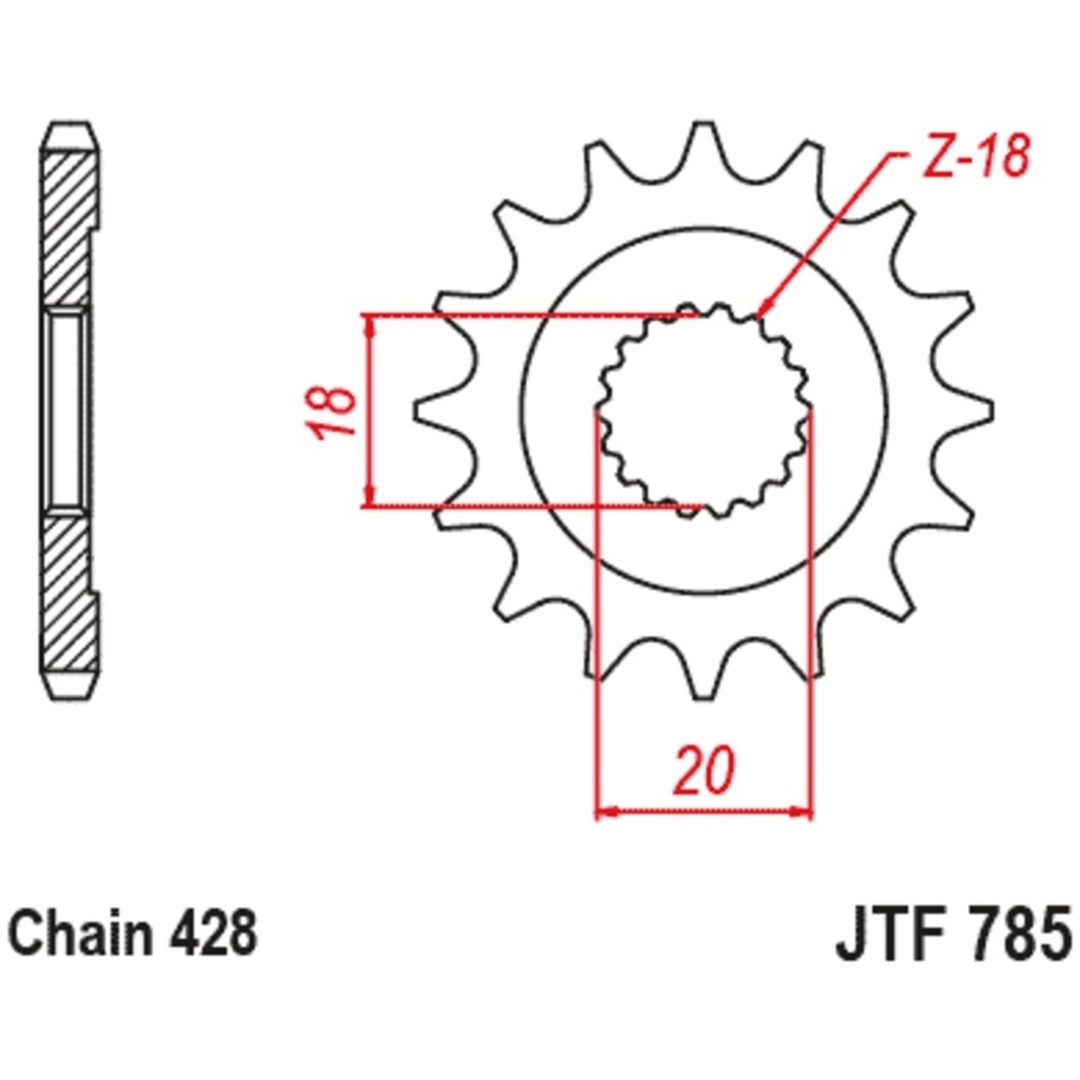 Drevkit 428HDR Standard JT CHAINS – bild 4