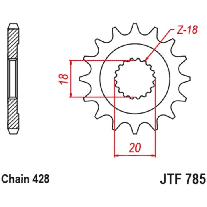 Drevkit 428HDR Standard JT CHAINS – bild 4