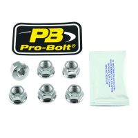 Drevmuttrar Rostfritt Stål Silver PRO BOLT