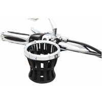 Drink Holder - Gen 2 - Chrome - Chrome 1-1/8"/1-1/4" Handlebar Mount