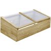 Drivbänk 2 st impregnerad furu vidaXL 100 x 50 x 35 cm – miniatyr 2