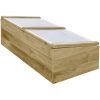 Drivbänk 2 st impregnerad furu vidaXL 100 x 50 x 35 cm – miniatyr 5
