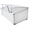 Drivbänk med 2 lock utan golv vidaXL 109 x 41 x 56 cm – miniatyr 4