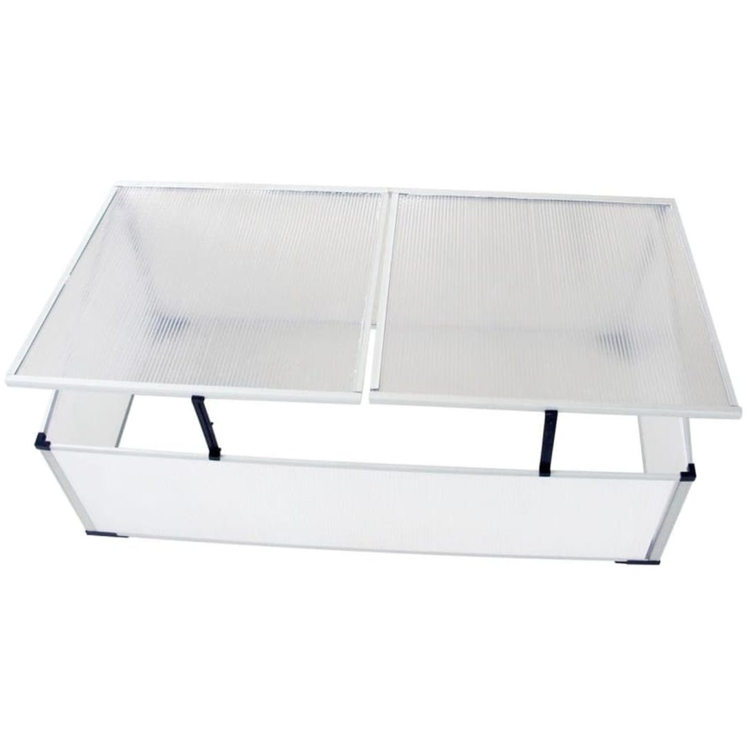 Drivbänk med 2 lock utan golv vidaXL 109 x 41 x 56 cm – bild 5