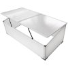 Drivbänk med 2 lock utan golv vidaXL 109 x 41 x 56 cm – miniatyr 1