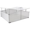 Drivbänk med 4 lock 108x110x41 cm vidaXL 108 x 41 x 110 cm – miniatyr 2