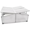 Drivbänk med 4 lock 108x110x41 cm vidaXL 108 x 41 x 110 cm – miniatyr 5