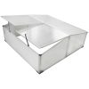 Drivbänk med 4 lock 108x110x41 cm vidaXL 108 x 41 x 110 cm – miniatyr 1