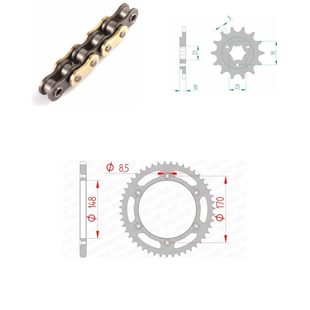 Drivpaket Förstärkt/standard AFAM 520XRR3 15/42